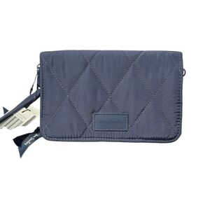 Vera Bradley Navy RFID Quilted Crossbody  Wristlet